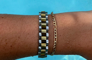 Gold Figaro Chain Bracelet