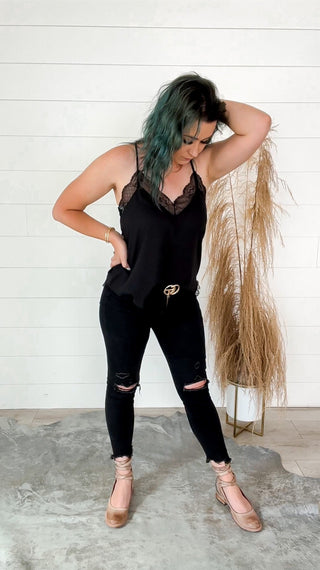 Black Lace Tank