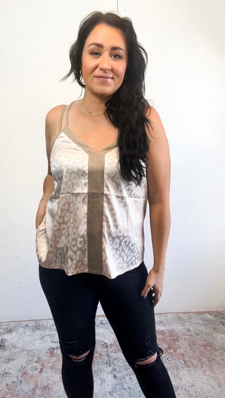 Leopard Satin Cami