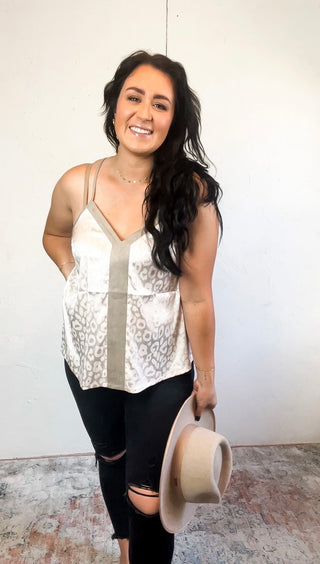 Leopard Satin Cami