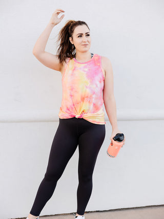 Pink & Orange Tie Dye Tank