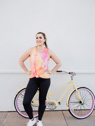 Pink & Orange Tie Dye Tank