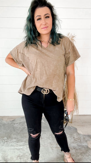 Mocha Short Sleeve Top