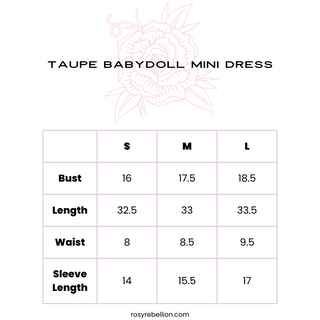 Taupe Mini Dress
